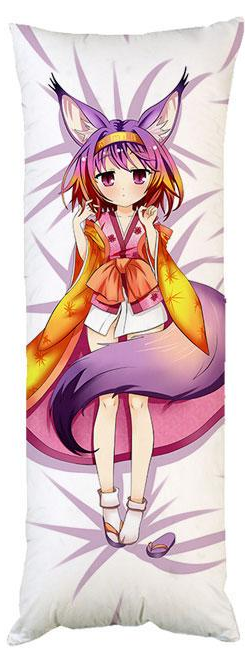 Подушка дакимакура Изуна Нет игры нет жизни No Game No Life декоративная для обнимания 40x100 см (1206032324)