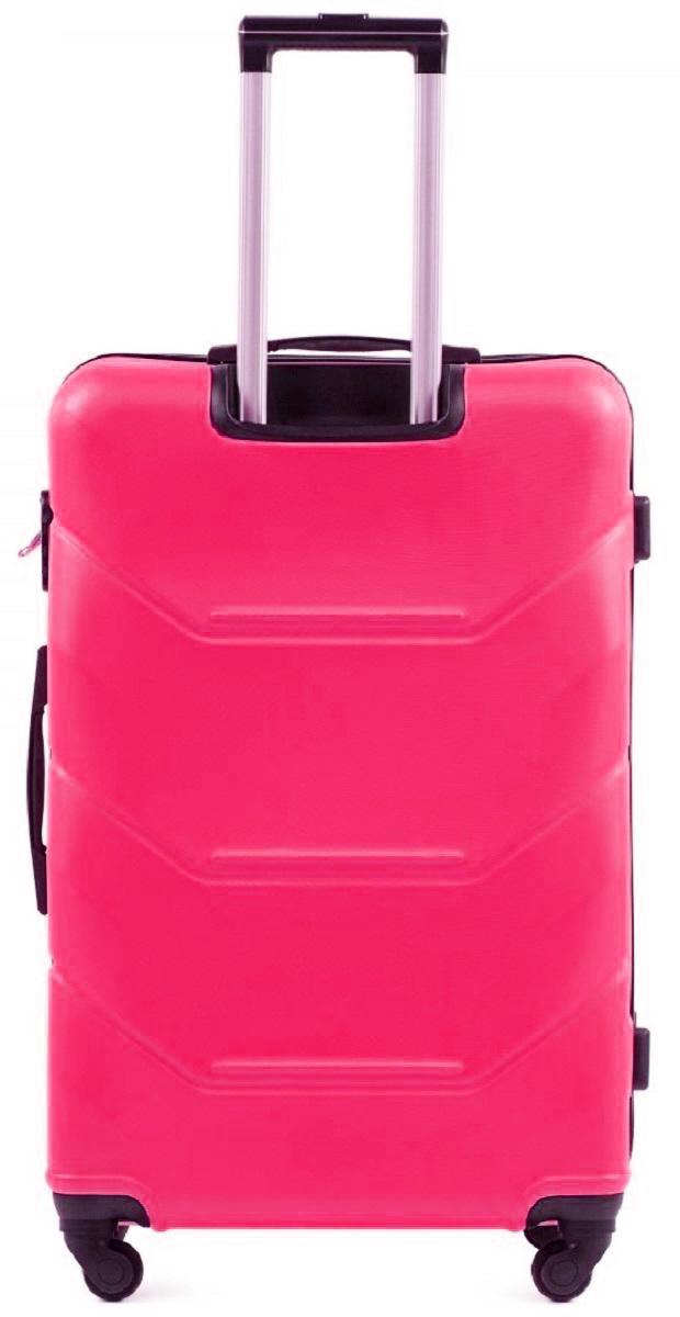 Чемодан пластиковый WINGS 147 средний Розовый (Wp00384) - фото 3