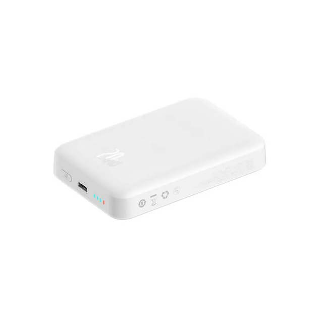 Повербанк BASEUS Magnetic Mini Wireless PPCX030002 Power Bank MagSafe 10000 mAh 20W 15W White - фото 5