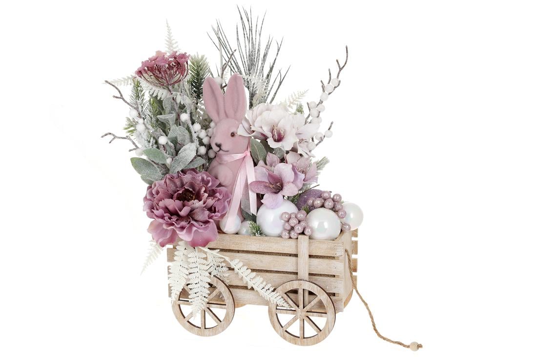 Декоративная композиция BonaDi Кролик в санях (RM0-131)