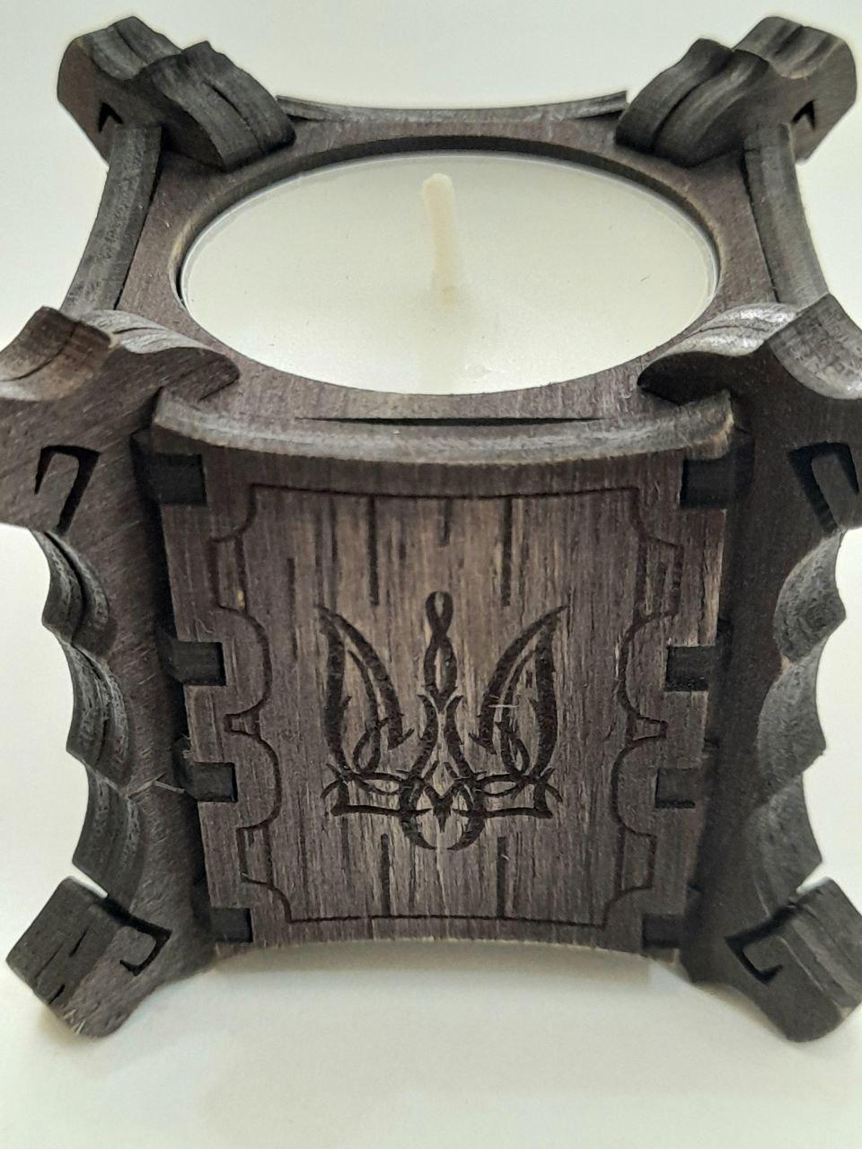 Підсвічник Гранд Презент 87 Тризуб 6,3 см (23445) - фото 5