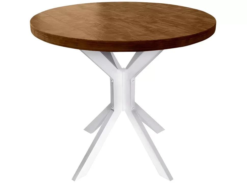 Стол барный Металл-Дизайн Фолд круглый ДСП/металл Бархатный/Белый