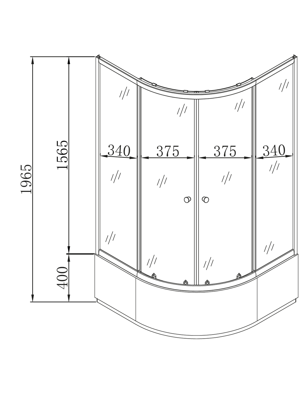 Душевая кабина с высоким поддоном MIXXUS PLAIN SCT01-90x90x195-FB матовое стекло 4 мм Satin (MI6894) - фото 2 Душевая кабина с высоким поддоном MIXXUS PLAIN SCT01-90x90x195-FB матовое стекло 4 мм Satin (MI6894) - фото 2