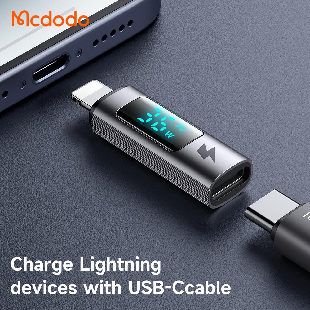 Переходник Mcdodo Digital display USB-C to Lightning PD 36W Connector OT-6100 - фото 4