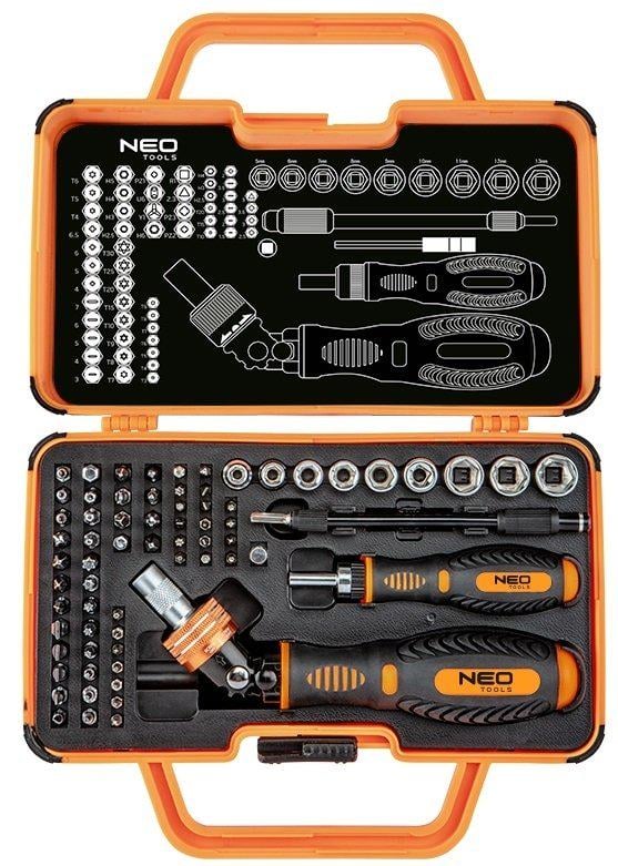 Набор инструментов Neo Tools с держателем 69 ед. (06-116)