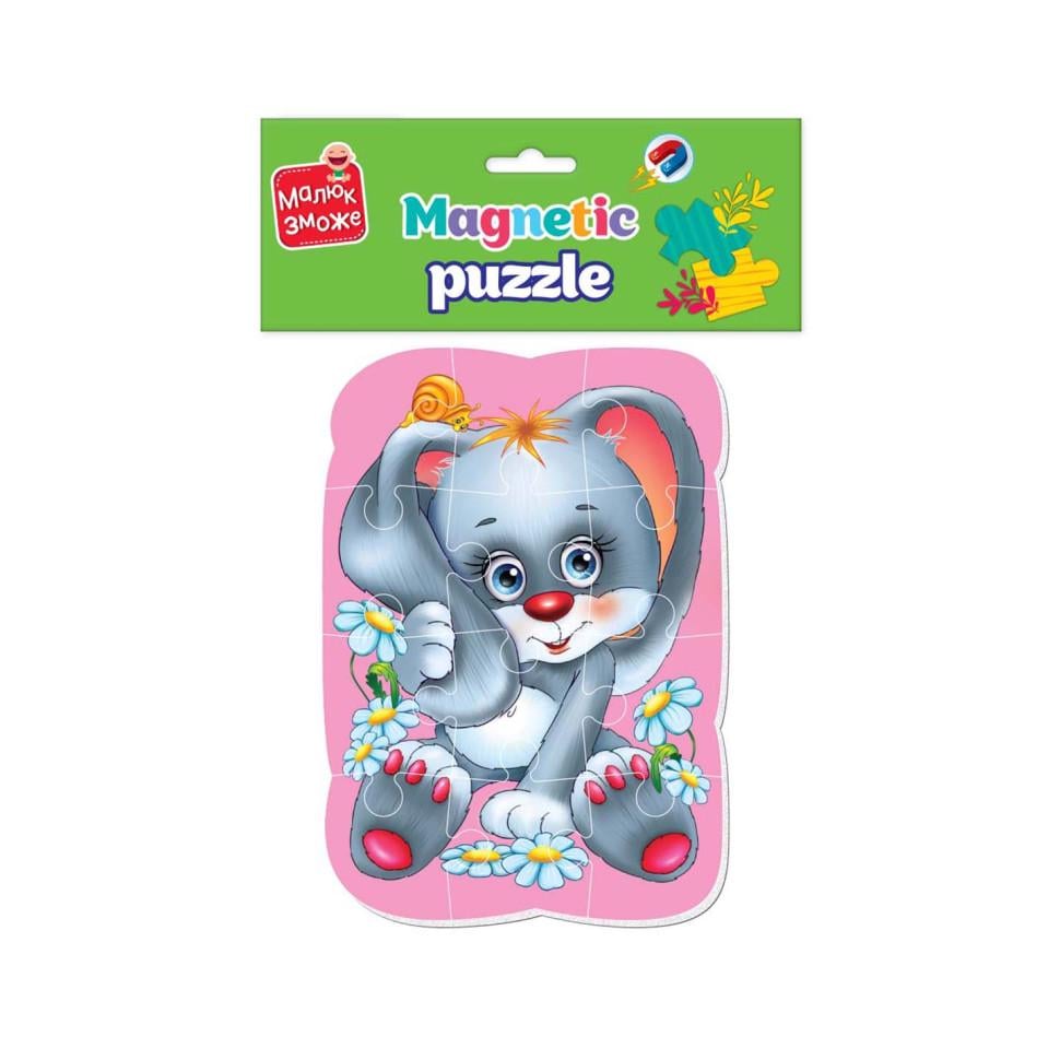 Пазлы магнитные Vladi Toys "Малюк зможе" Зайчик Разноцветный (IP-177-P-1713) Пазлы магнитные Vladi Toys "Малюк зможе" Зайчик Разноцветный (IP-177-P-1713)