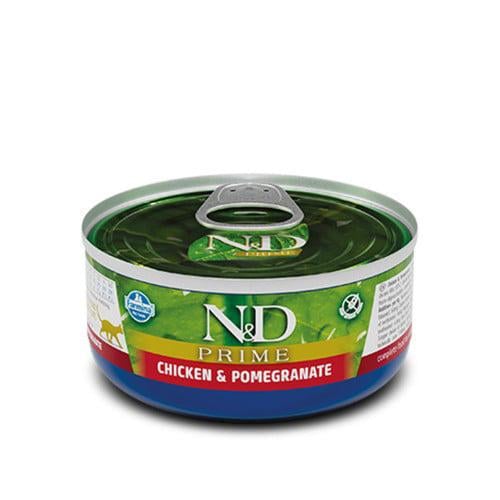 Корм влажный Farmina N&D Grain Free Prime Chicken для кошек беззерновой с курицей и гранатом 70 г