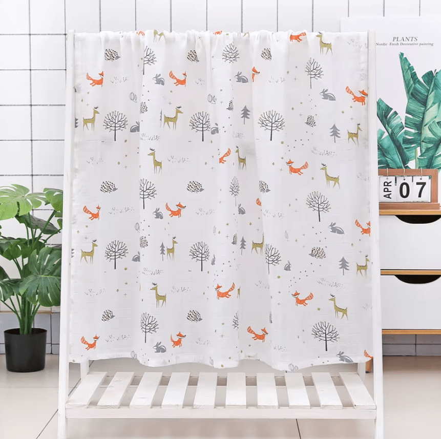 Пеленка муслиновая МАКСИ 120х100 см Mommy Bag Лисички в лесу (143993-1) Пеленка муслиновая МАКСИ 120х100 см Mommy Bag Лисички в лесу (143993-1)