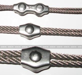 Зажим для троса DUPLEX 2 мм (2042) - фото 2 Зажим для троса DUPLEX 2 мм (2042) - фото 2