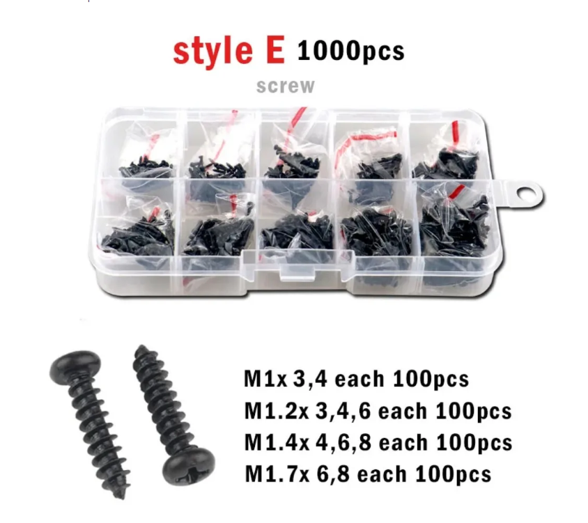 Саморізи M1/M1.2/M1.4/M1.7 напівкругла голівка Spec 1000 шт. (SP-2421000) - фото 9 Саморізи M1/M1.2/M1.4/M1.7 напівкругла голівка Spec 1000 шт. (SP-2421000) - фото 9