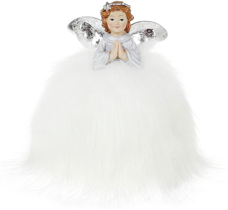 Фигурка декоративная Ангел в пышной меховой юбке 13 см (BD-823-733)
