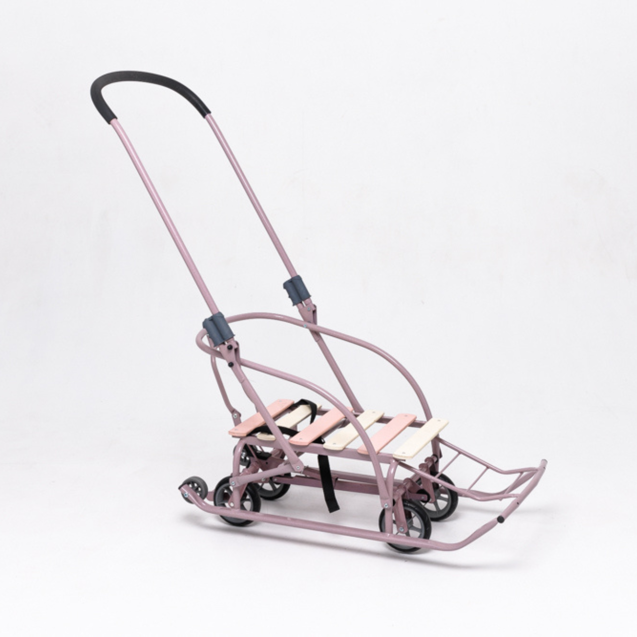 Санки-трансформер дитячі з колесами Мрія LUX 2026 Лавандовий