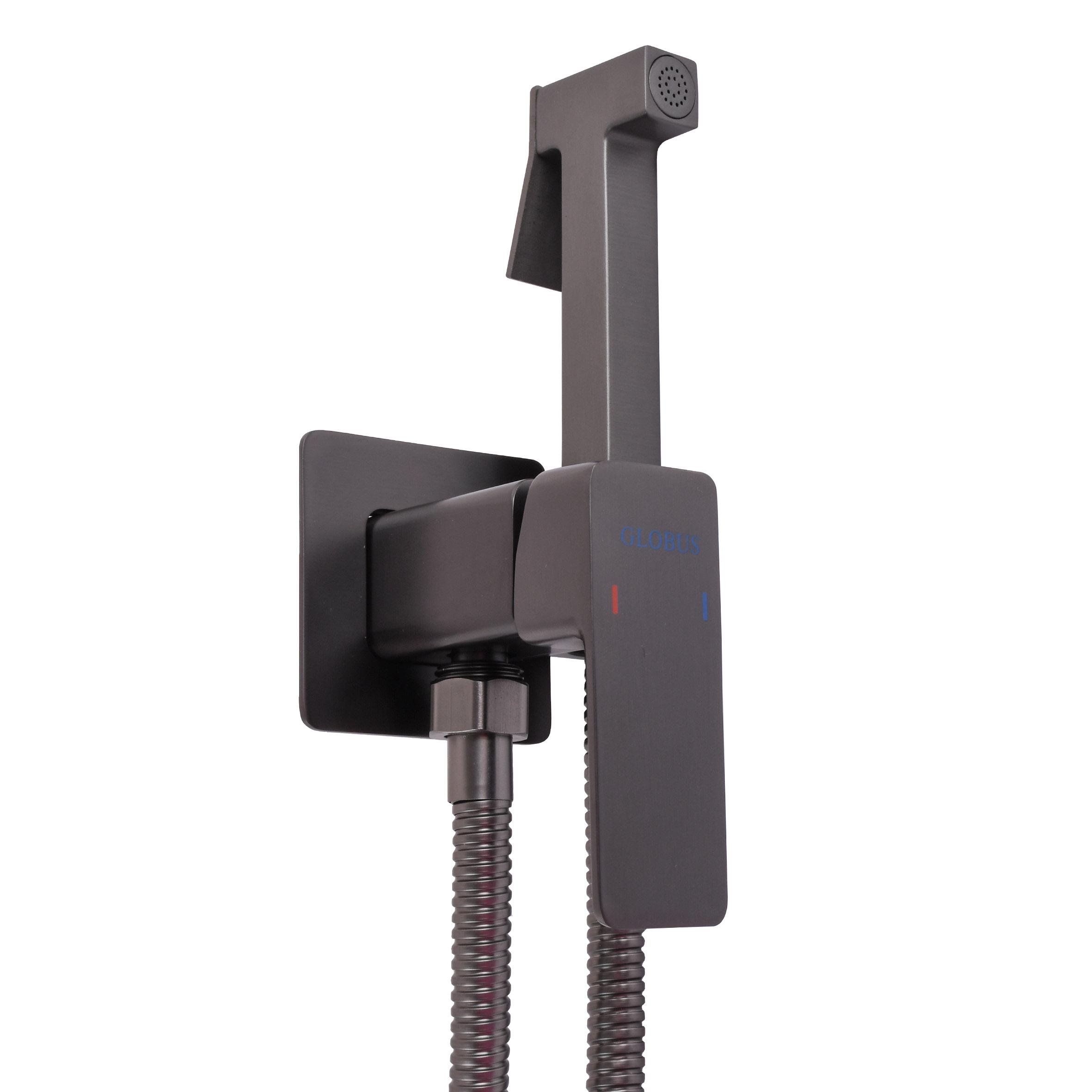 Смеситель для гигиенического душа Globus Lux Milano GLM-0-106MIX скрытый 000028570 Графитовый (232864)