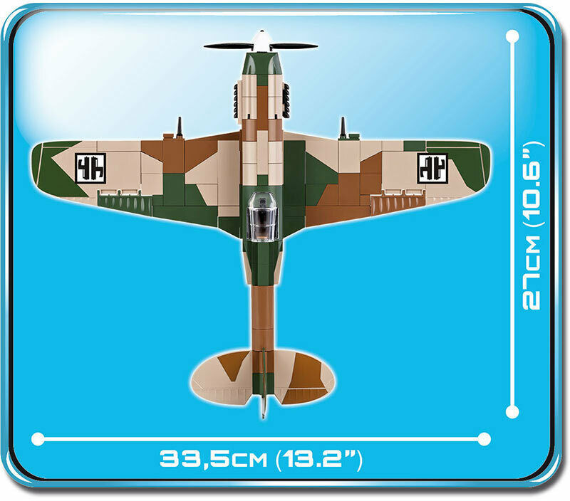 Конструктор Cobi Вторая Мировая Война Самолет Фиат G.55 Чентауро 270 деталей (COBI-5528) - фото 4