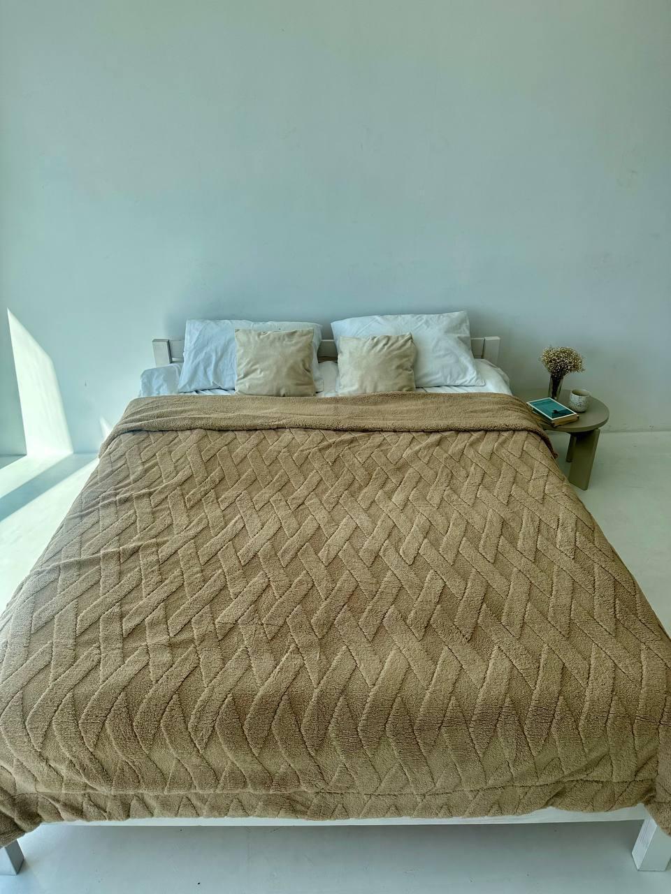 Покривало подвійне овчина 200х230 см Бежевий (Д-al-ovchina-pled-001-03) - фото 2 Покривало подвійне овчина 200х230 см Бежевий (Д-al-ovchina-pled-001-03) - фото 2