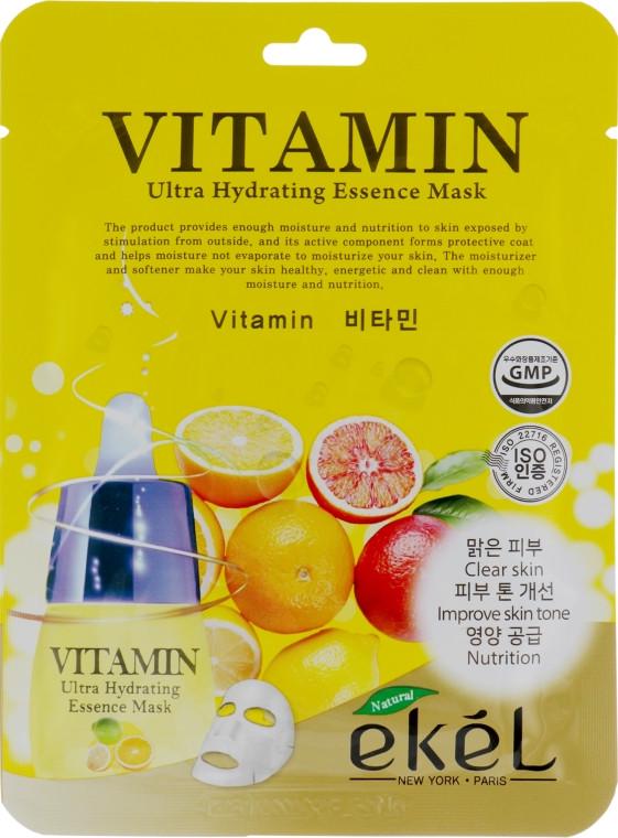 Маска тканинна з комплексом вітамінів Ekel Vitamin Ultra Hydrating Essence Mask 25 мл (8809430538792)