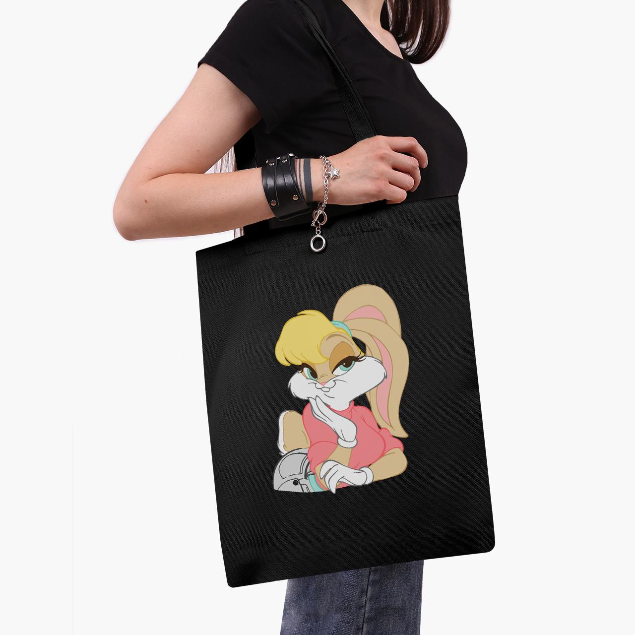 Эко сумка шоппер Lola Bunny Looney Tunes 41x35 см Черный (9227-2881-BK)