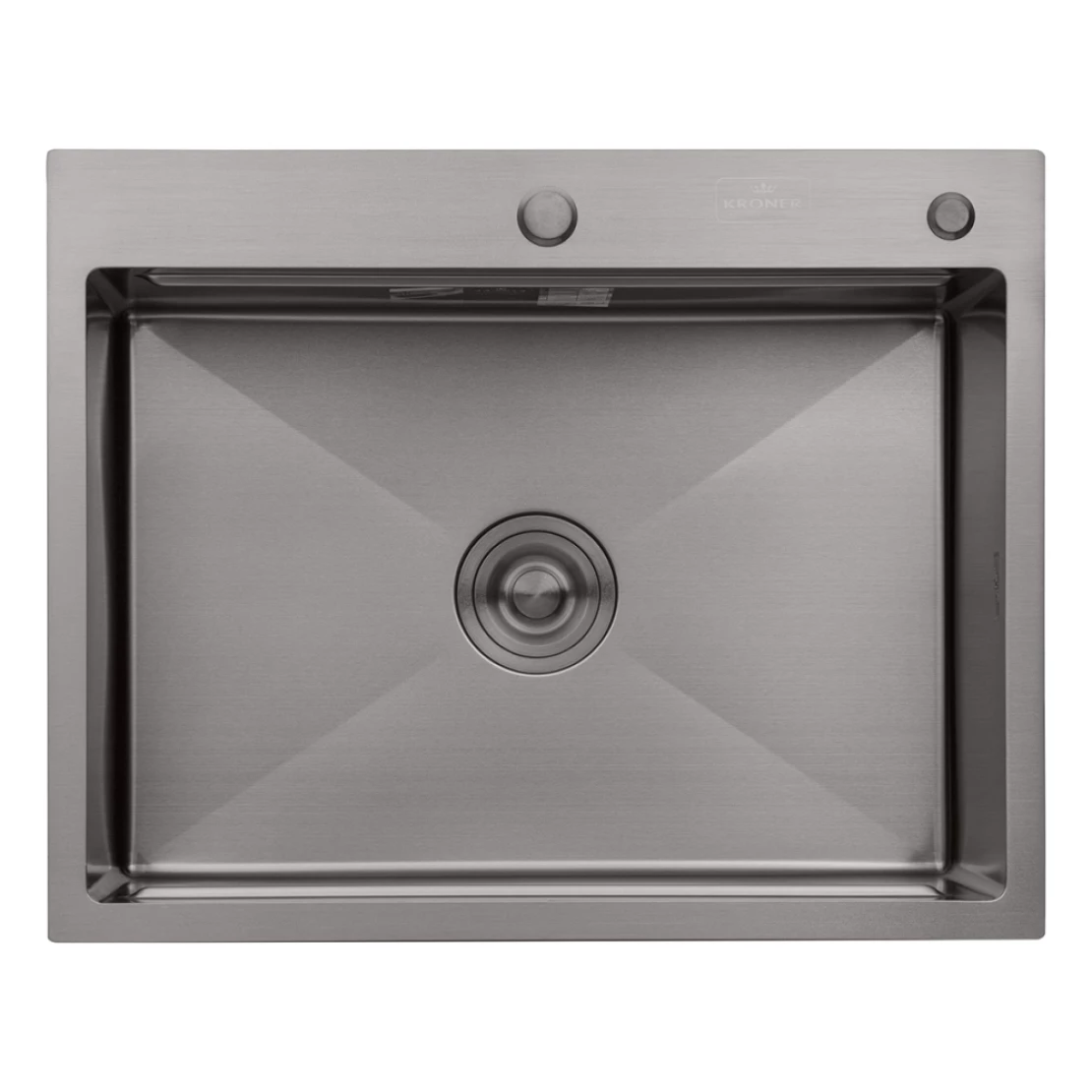 Мийка для кухні Kroner KRP Schwarze 6350HM PVD 3/1 мм з нержавіючої сталі (CV031453)