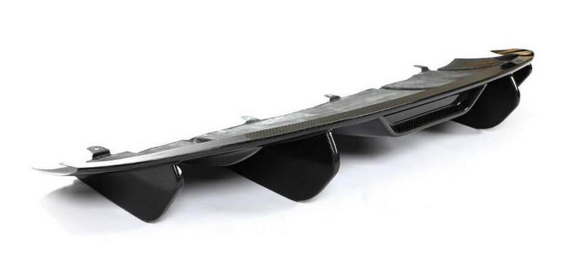 Диффузор заднего бампера DDCarbon для 2019-2024 Base SD DDCarbon для Porsche Taycan натуральный карбон (153155)