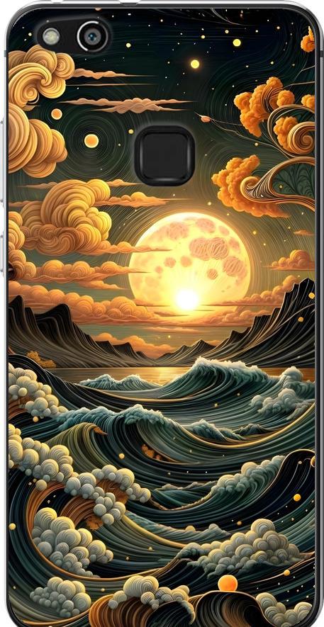 Чехол на Huawei P10 Lite Арт волны (6332u-896-42517)