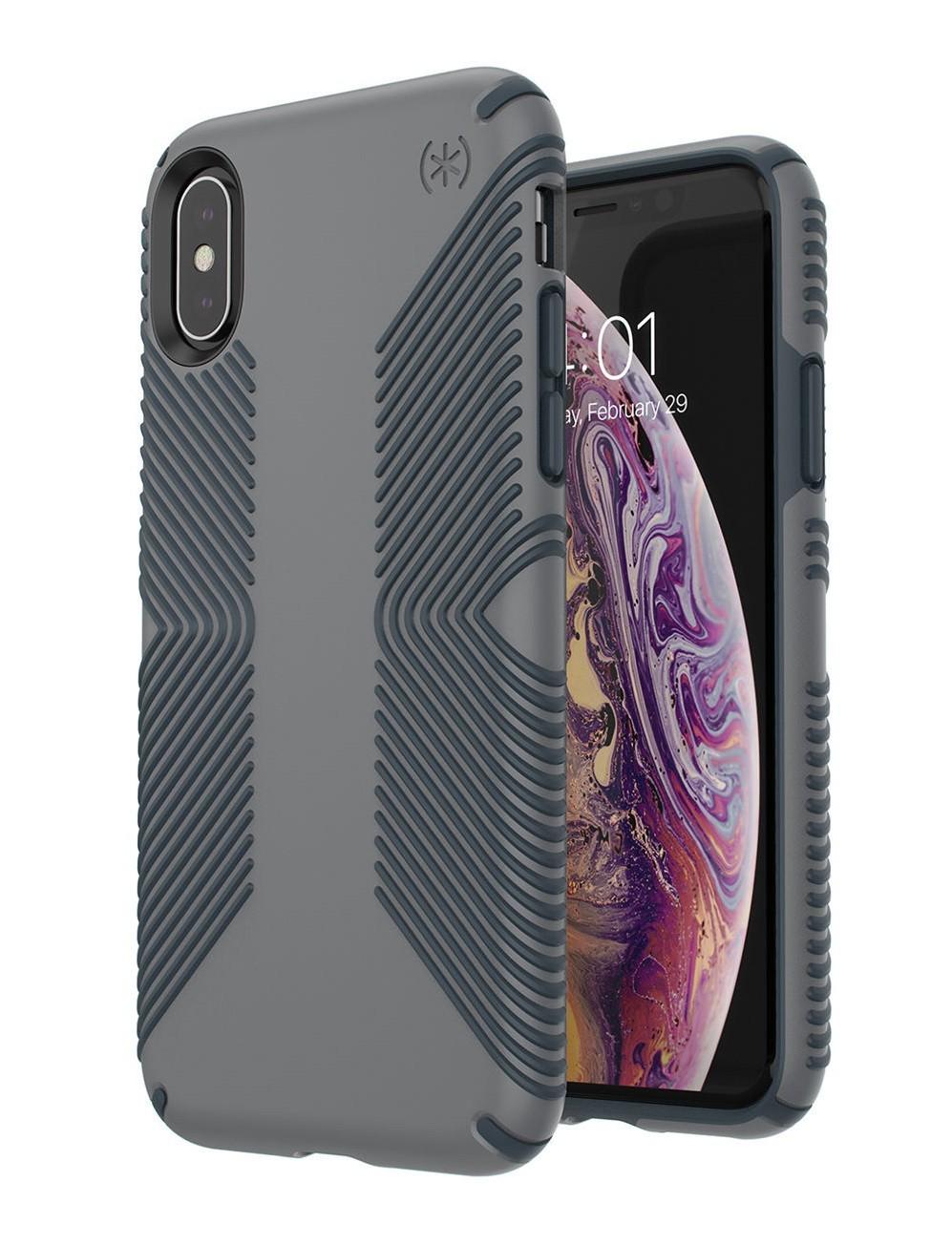 Чохол протиударний Speck Presidio Grip для Iphone XS Max Graphite Grey