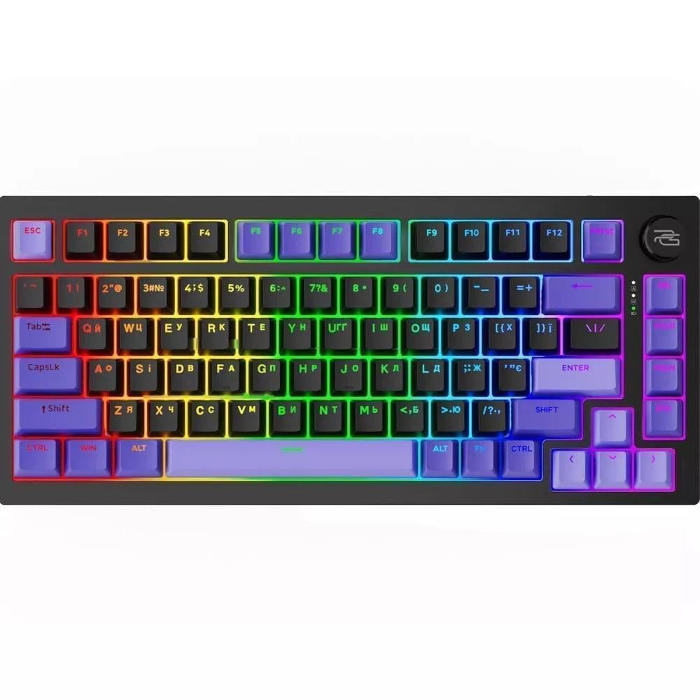 Клавиатура игровая беспроводная Proove Gaming Coupe с RGB подсветкой английская/украинская раскладка Black (WKCP00022402)