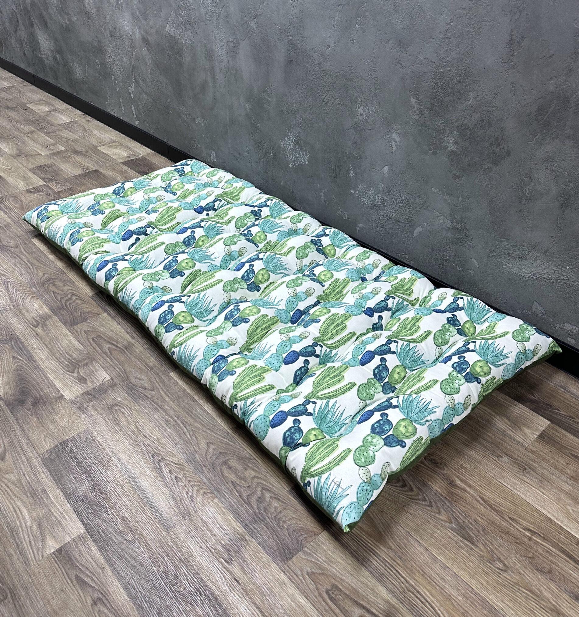 Подушка Comfort Home Cactus на подоконники/каркасы/поддоны/садовую мебель 150х50 см
