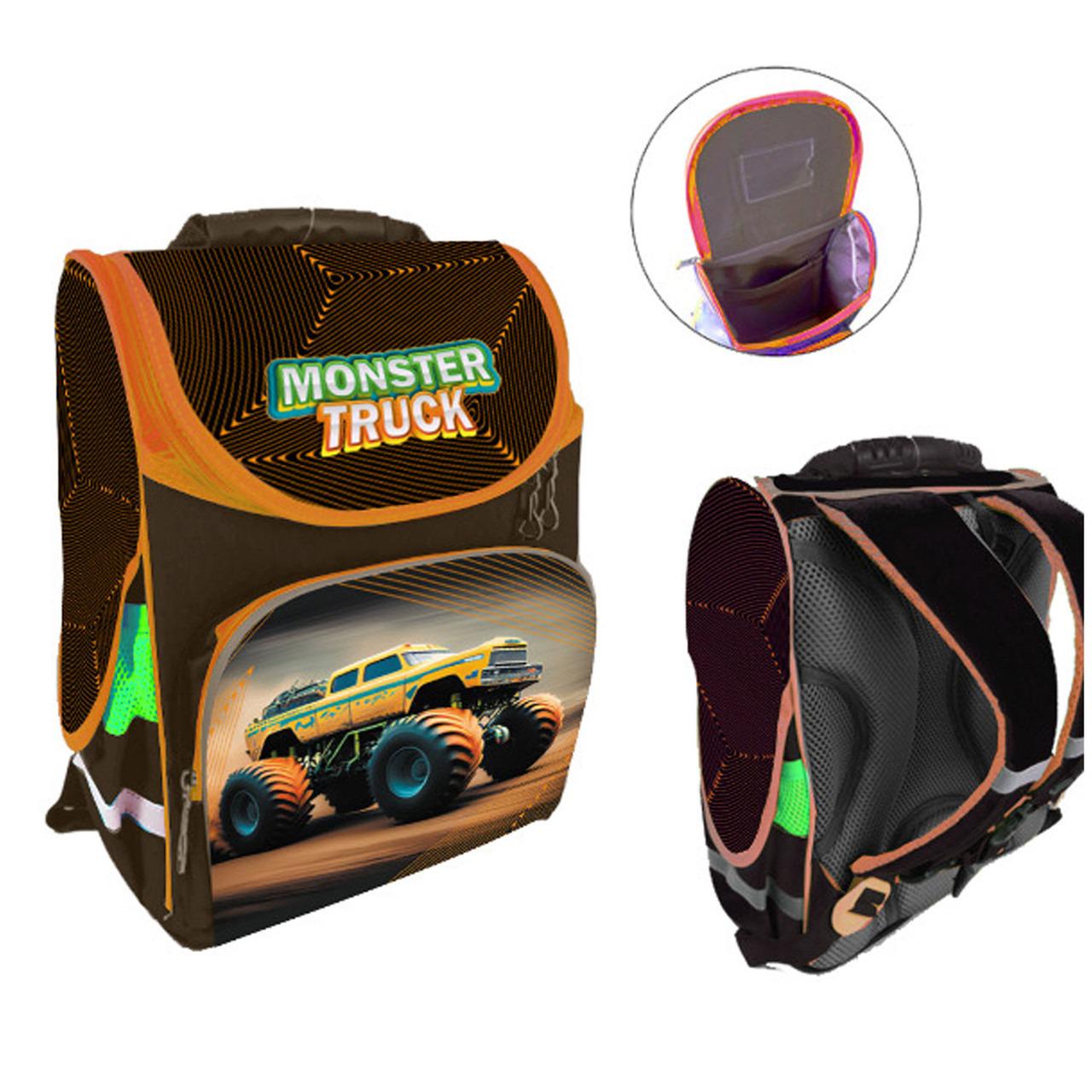 Ранец-короб ортопедический Space Монстертрак 34х26х15 см (989101) - фото 2 Ранец-короб ортопедический Space Монстертрак 34х26х15 см (989101) - фото 2