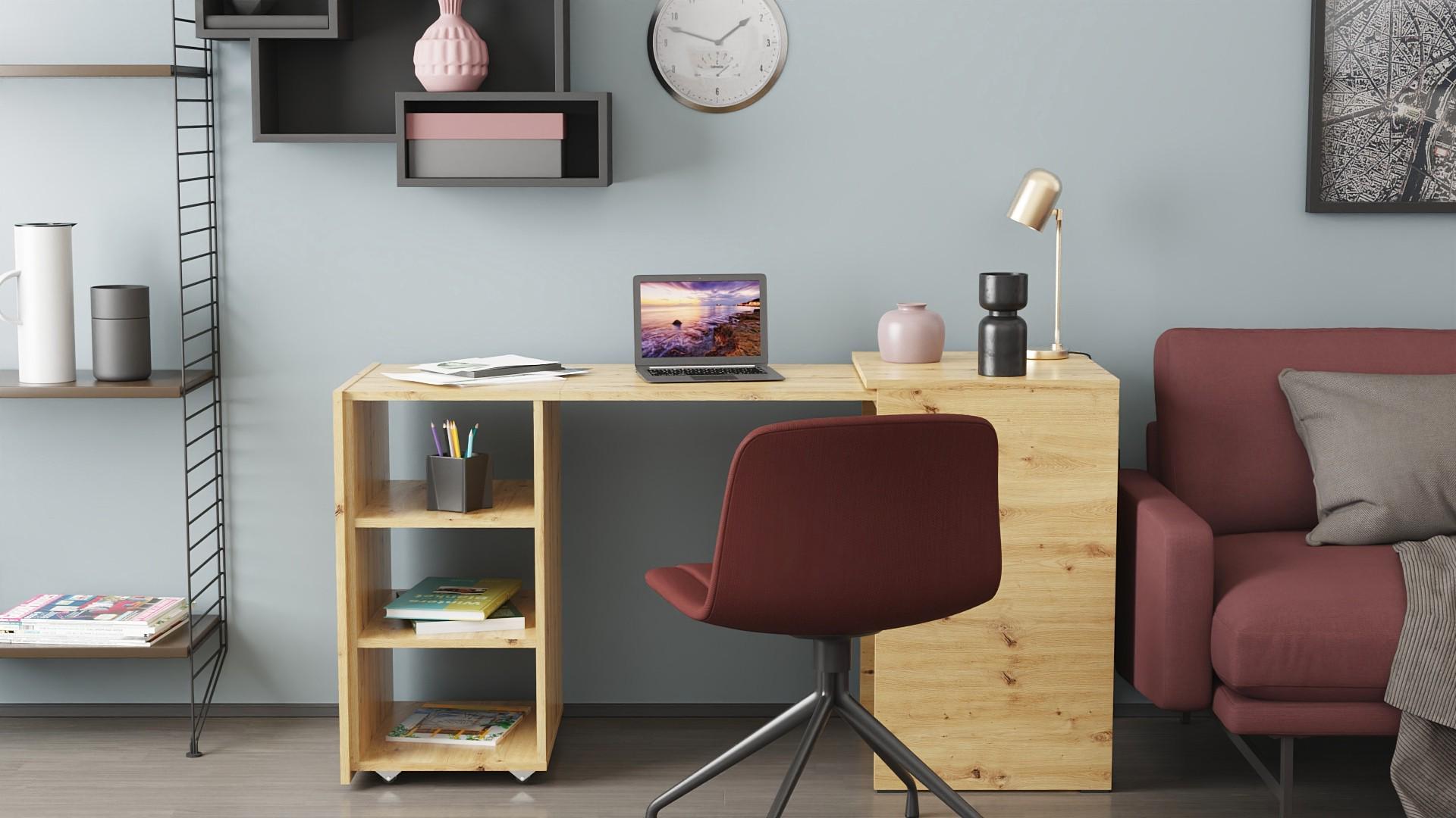 Стіл-тумба трансформер Ferrum-decor Смарт 1/1 ДСП 16 мм 750x1450x500 мм Дуб Артізан (FRD-105072) - фото 13 Стіл-тумба трансформер Ferrum-decor Смарт 1/1 ДСП 16 мм 750x1450x500 мм Дуб Артізан (FRD-105072) - фото 13