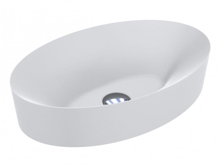 Умывальник Miraggio EVA MIRASOFT с литого мрамора матовый Белый (84136)