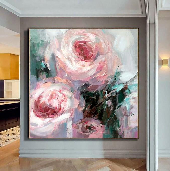 Картина на холсте ArtSale Цветы 70х70 см flwr0021