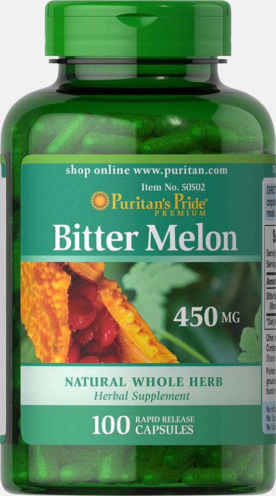 Суміш екстрактів Puritan's Pride Bitter Melon 450 мг 100 Caps