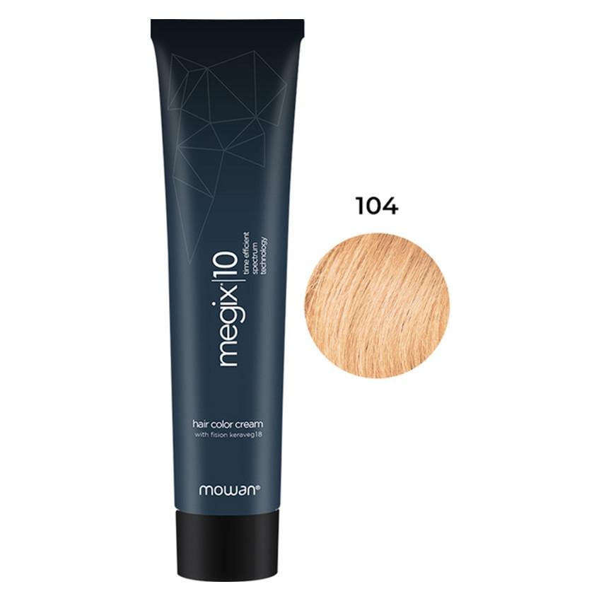 Краска для волос Megix10 Mowan с низким содержанием аммиака 104 Ультра светлый медный блонд 100 мл (2506850432) Краска для волос Megix10 Mowan с низким содержанием аммиака 104 Ультра светлый медный блонд 100 мл (2506850432)