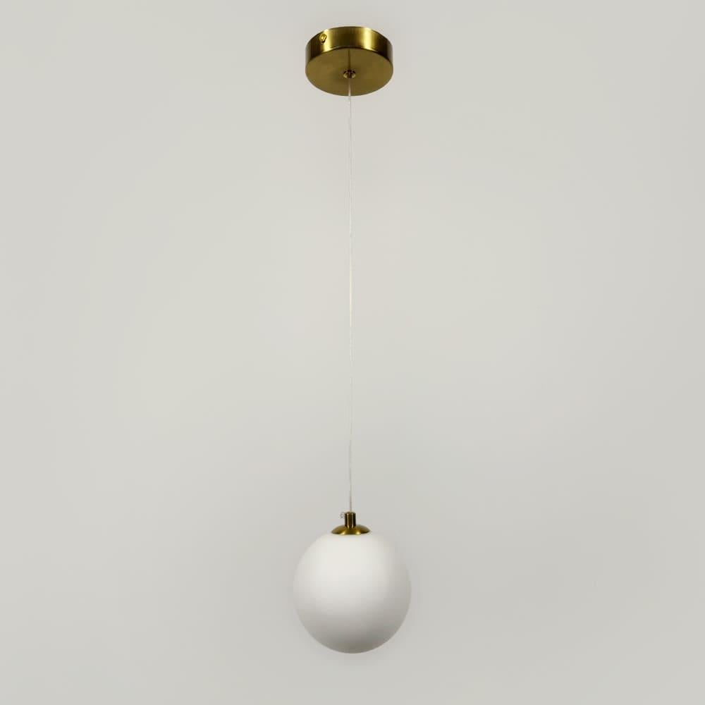 Люстра-трансформер подвесная Jar Bubble Ball с 1 белым плафоном (0286 GD 1) - фото 1