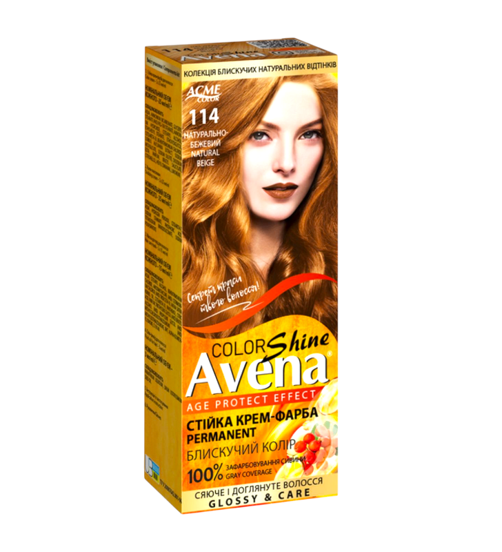 Стойкая крем-краска для волос Acme Color AVENA 114 Карамель