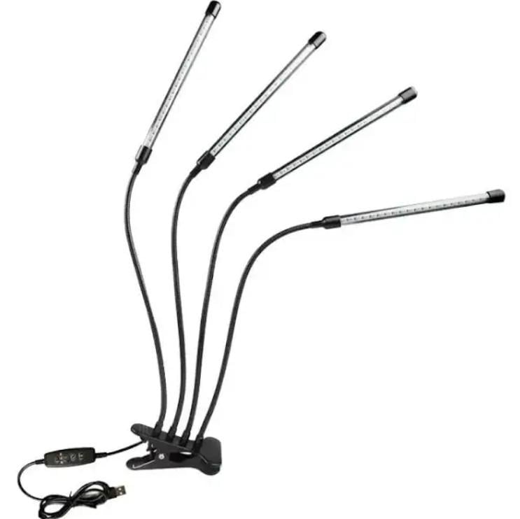 Фітолампа LED USB для росту рослин на 4 лампи (536) - фото 6