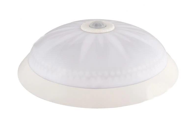 Настінно-стельовий світильник ERKA 1149 D.-B з регульованим датчиком руху круглий 2xE27 IP20 Білий (27550944)