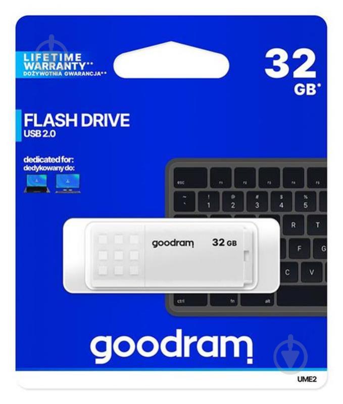 Флеш-накопичувач USB 32GB GOODRAM UME2 White (UME2-0320W0R11) - фото 5