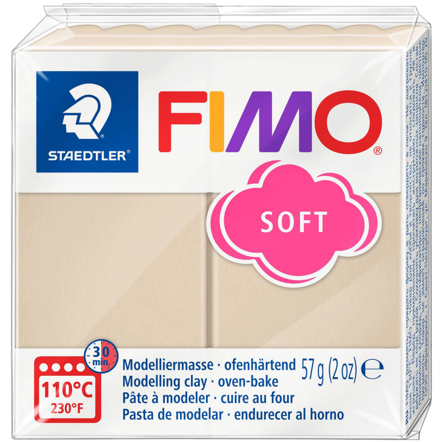 Глина полимерная Fimo Soft 57 г Сахара (8020-70)
