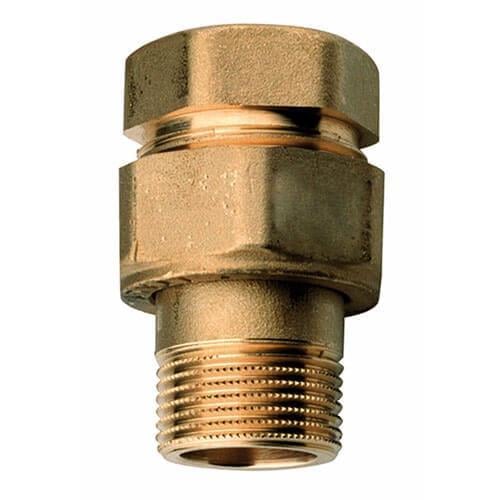 Сгон американка прямой Pattaroni ЗВ конус 3/4" Желтый (AKV-F18R003)