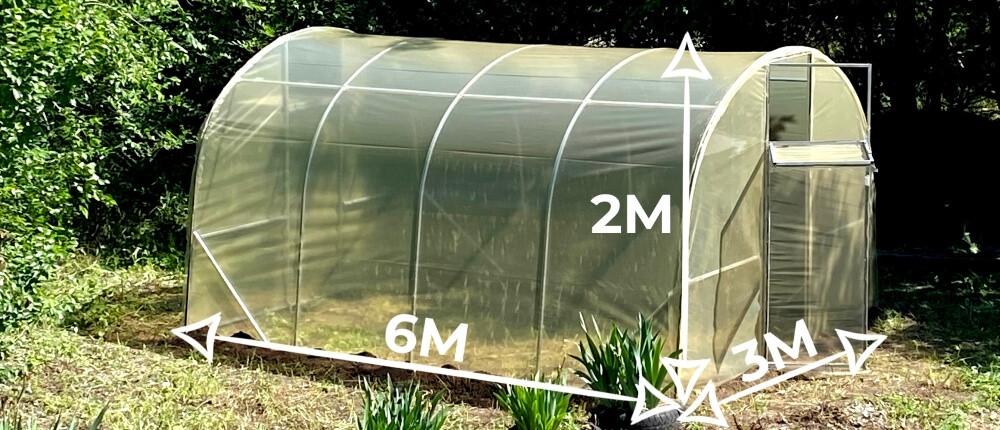 Теплица Дарина 3х6 м труба 20х20 мм с пленкой 120 мкм - фото 3