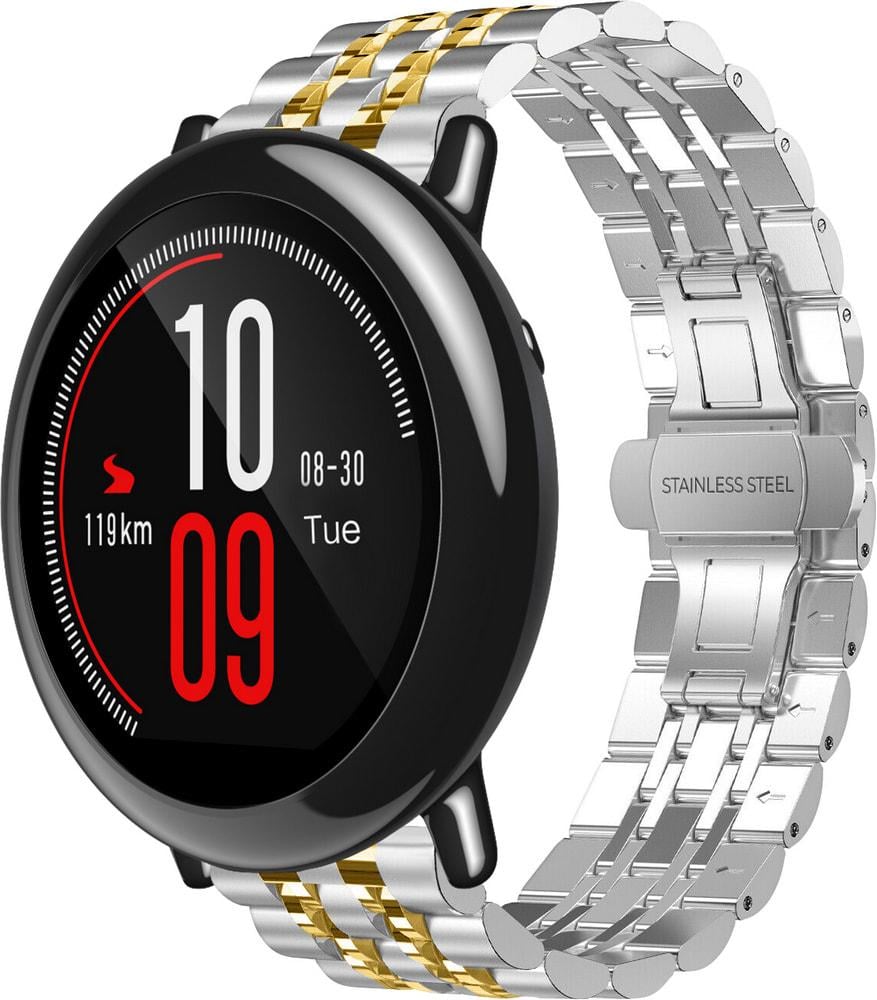 Браслет металлический Spinye Line для Amazfit Pace Silver Gold (28984-67)
