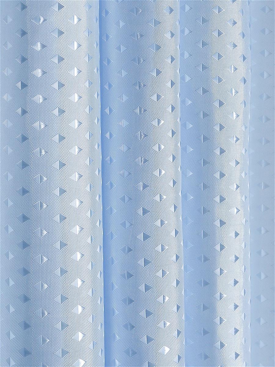Шторка для ванной комнаты Пика Диамант с кольцами 180х200 см Голубой (835 Kha) - фото 3