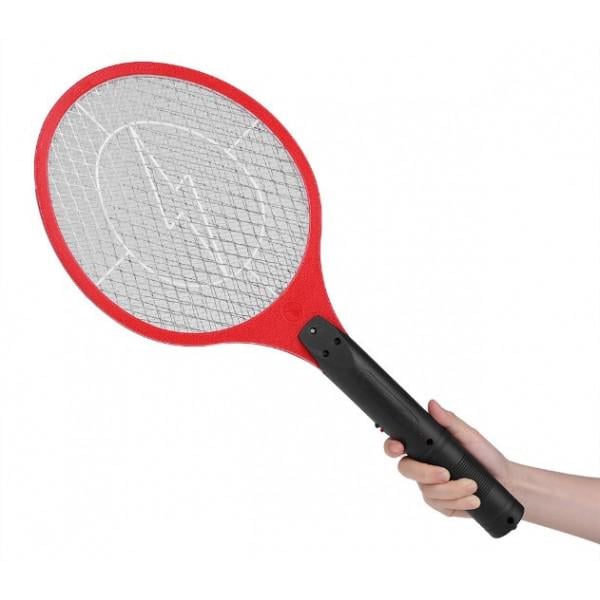 Электромухобойка Rechargeable Mosquito-hitting Swatter на аккумуляторе Красный (8701) - фото 4