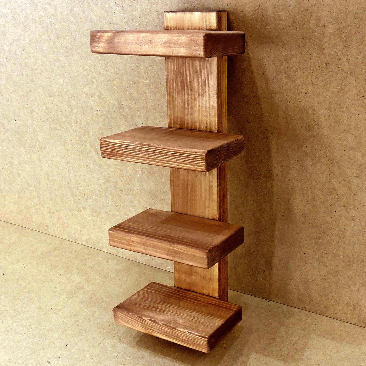 Полка для ванной из дерева Вупперталь Сиена (ВНП/001105)