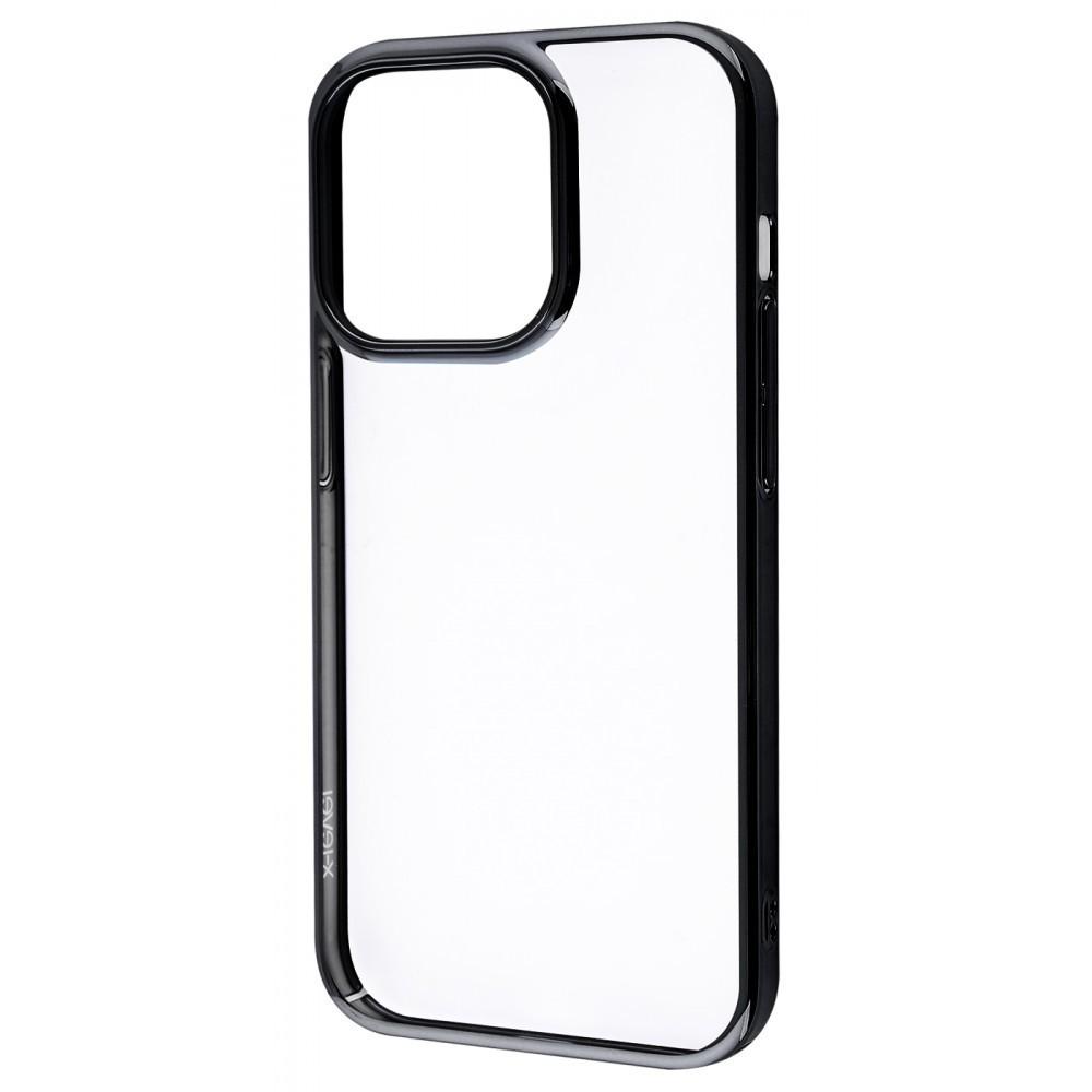 Чохол прозорий X-Level Dawn (PC) iPhone 14 Plus black