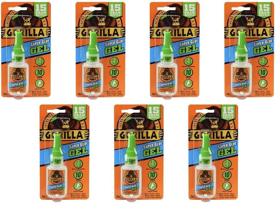 Клей Gorilla Super Glue Gel 15 г 7 шт. Прозорий