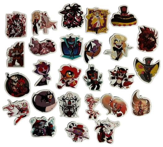 Набор стикеров Отель Хазбин 25 шт. (1759)