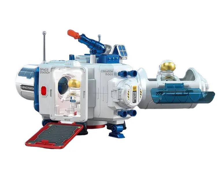 Набор космический Космическая станция ZERO свет звук 2 космонавта White/Blue (125525)