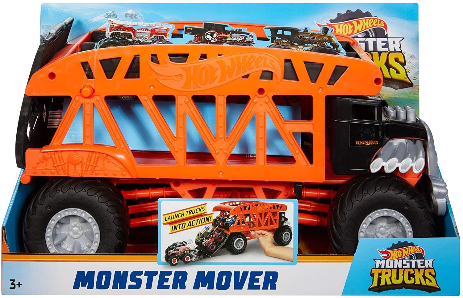 ᐉ Автовоз Hot Wheels Monster Mover на 12 грузовиков-монстров